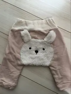petit main うさぎパッチ ボトムス 80cm