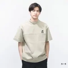 New Balance 574 モックネック 半袖シャツ カーキ ゴルフウェア - メルカリ