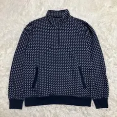 L.L.Bean バーズアイ ハーフジップ プルオーバー ネイビー S