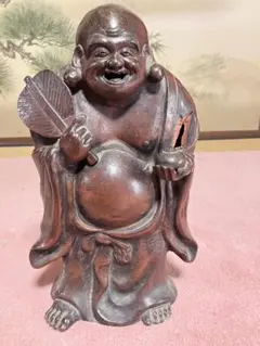 木製 笑顔の仏像 数珠付き - メルカリ
