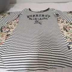 BURBERRY BLUE LABEL ストライプ長袖Tシャツ 38