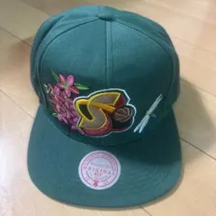 Mitchell & Ness スナップバック キャップ グリーン