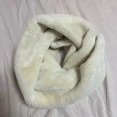 simplicite ホワイト スヌード マフラー