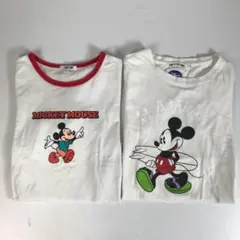 子供服 120㎝ ビームス Tシャツ2枚セット ミッキー ディズニーF1A433