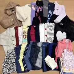 No.W71001 女の子服　130サイズ　秋冬　まとめ売り