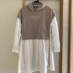 メゾピアノ　ジュニア　L 160 ドッキングワンピース　チュニック