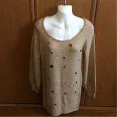 新品✨  CECIL McBEE  ビジュー付き  ニットワンピ