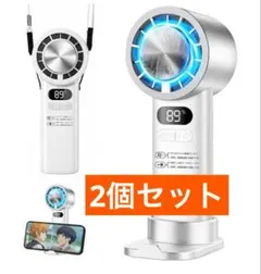 ハンディファン2026暑さ対策瞬間冷感冷却プレート 手持ち扇風機 強力送風