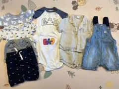 ベビー服　セットアップ・オーバーオール・半袖・半ズボン9点