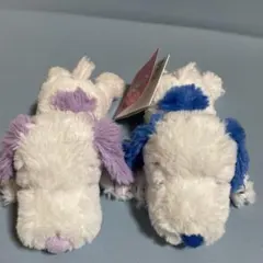 新品　スヌーピー　くたっとぬいぐるみ　ブルー　パープル　プライズ