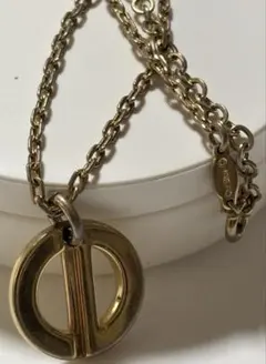 Christian Dior CDロゴ ネックレス 金メッキ ChrDior刻印 - メルカリ
