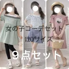 女の子 春夏服120サイズ 9点セット＋おまけ帽子付き