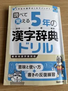 調べて覚える 5年の漢字辞典ドリル 学研のサムネイル