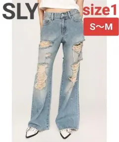 SLY L/W TORE IT UP FLARE JEANS フレア ジーンズ