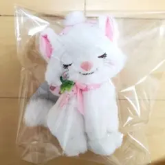 おしゃれキャット　マリーちゃん　ぬいぐるみキーホルダー　ディズニーストア