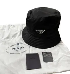 PRADA Re-Nylon バケットハット ブラック Sサイズ