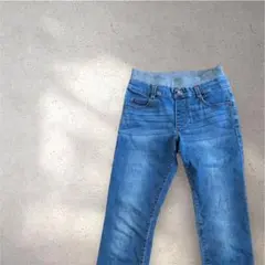 ジュニア　デニム　ダメージジーンズ　150㎝ ウエストゴム
