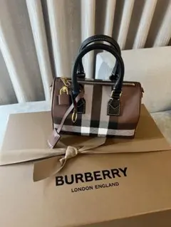 BURBERRY バーバリー ミニボストンバッグ チェックのサムネイル