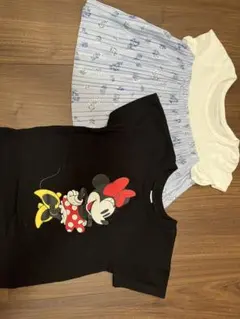 ミニーマウス Tシャツ 花柄トップス 2点セット 95cm