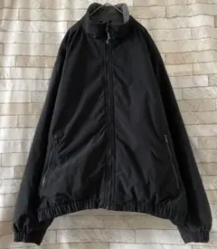 エディーバウアー ナイロンジャケット 裏地フリース ポーラテック 刺繍 黒 XL