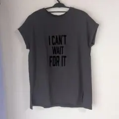 un dix cors フロッキー ロゴ 半袖Tシャツ チャコールグレーのサムネイル