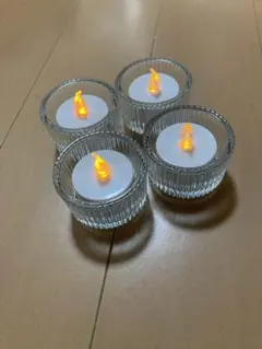 IKEAキャンドルライト24個＆ホルダー20個セット