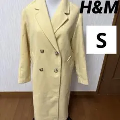 【新品】♡H＆M ダブルボタン　イエローコートS
