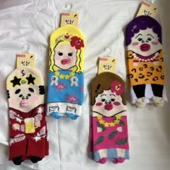 キャラクター柄ソックス 4足セット