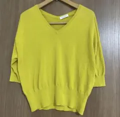 【美品】BEAUTY & YOUTH コットンサマーニット　洗える　五分袖