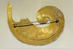 MIRIAM HASKELL オーストリッチ フェザー ブローチ 鳥 羽根のサムネイル