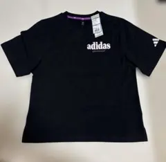 新品 adidas Tシャツ ホワイト×ピンクロゴ レディース