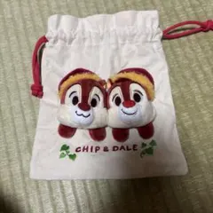 チップとデール 巾着袋