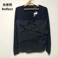 未使用 タグ付き Reflect リフレクト 黒 リボン付きトップス サイズ9のサムネイル