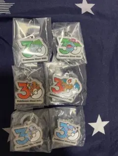 ポケモン 30周年記念 メタルチャームマスコット6個セット