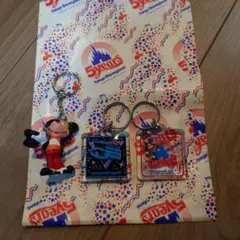 東京ディズニーランド 5周年記念 キーホルダー 3個セット