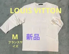 Louis Vuitton メンズ LVロゴのシルクコットン七分袖カットソーのサムネイル
