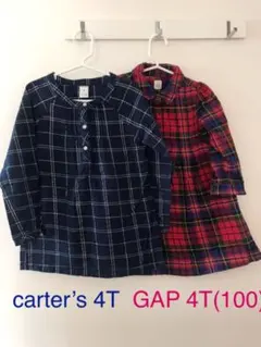 Gap baby とCaters T4 （100）ワンピース2枚セット