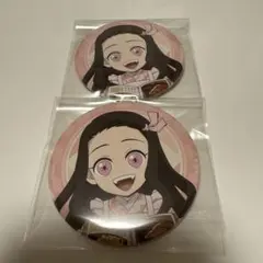 鬼滅の刃　きめつ食堂　ポップアップ　竈門ねずこ　缶バッジ×2個セット