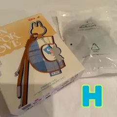 ラブブ PIN FOR LOVE イニシャルチャーム アルファベット【Ｈ】