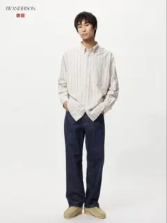 UNIQLO ストレートジーンズ 28 ブルー