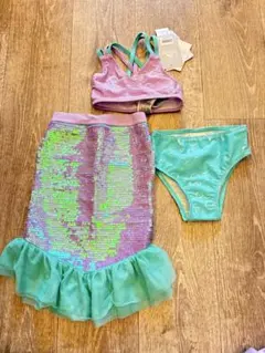 新品タグ付き★アリエル　水着・ビキニスカートセット