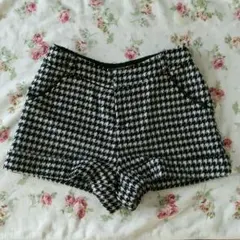 美品 セシルマクビー パンツ M 千鳥柄 暖かい