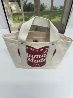 HUMAN MADE トートバッグ キャンバス ホワイト - メルカリ