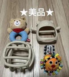 ★美品★ ラトル　ミキハウス　サッシー　赤ちゃん　おもちゃ　歯固め