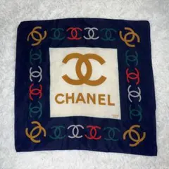 希少✨CHANEL シャネル CC ココ 大判 スカーフ カレ90
