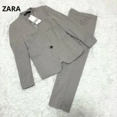 ZARA BASIC セットアップパンツ　フォーマル　グレー　36&34 ZARA BASIC セットアップパンツ フォーマル グレー 36&34