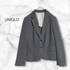 UNIQLO ユニクロ　テーラードジャケット　グレー　オフィスカジュアル　L