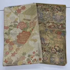 華やかな花柄 袋帯　おまとめ2本