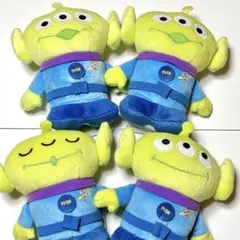 トイストーリー　エイリアン　なき笛 ぬいぐるみ　Disney 4個セットのサムネイル