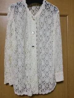 サマーカーディガン　アイボリーカーディガン　レースカーディガン　サマージャケット